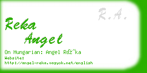 reka angel business card